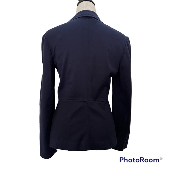 Women’s Trina Turk Blazer Jacket, Navy Blue, size 6 - Picture 2 of 4